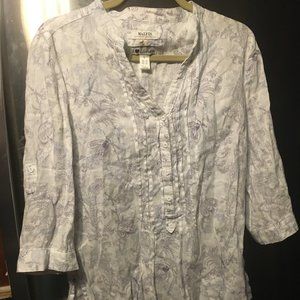 Misplaced 
Malvin Linen Floral Print Shirt - 346 $30 or $25 w/offer